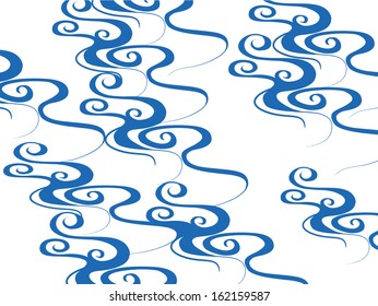 Wave of beautiful curve