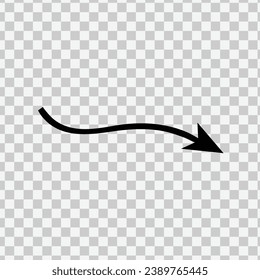 wave black arrow vector art.