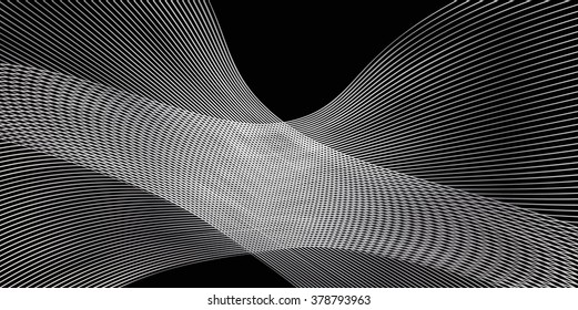 Wave black and gray Background, Hi Tech Pattern. Vector Illustration, Graphic Design Template useful for your Art, Print, Web design.