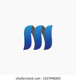 wave blue design logo vector