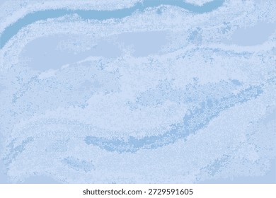 Wave blue halftone texture overlay gradient background. Modern grunge vector design template.