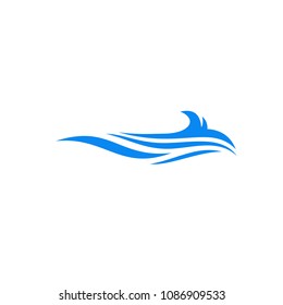 Wave blue sea vector
