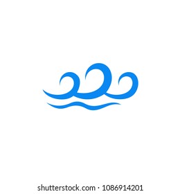 Wave blue sea vector