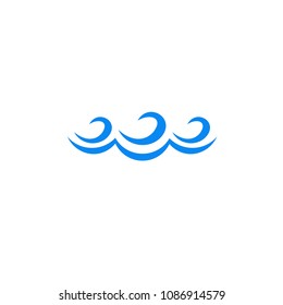Wave blue sea vector