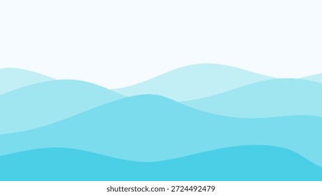 Fondo de color suave del cielo azul de la onda