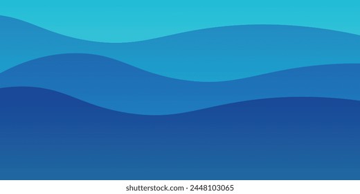 fondo curvo de la tecnología wave blue