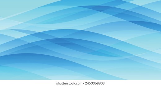 fondo curvo de la tecnología wave blue