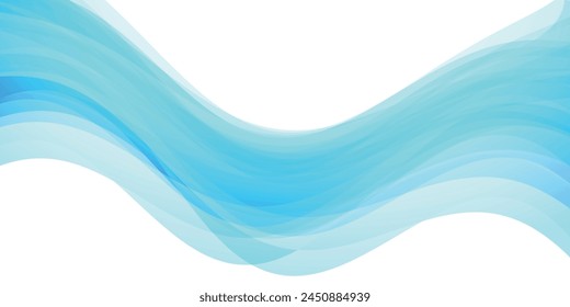 fondo curvo de la tecnología wave blue