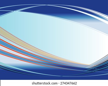 Wave Blue vector on white background
