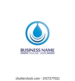 wave and blue Water abstract logo and  icon vector illustration design logo blue, sky, water drop