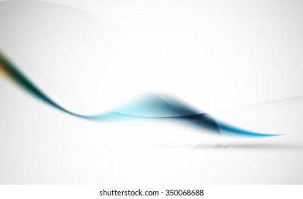 Wave blue and yellow color abstract background. Business or hi-tech presentation template or advertising layout