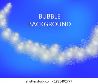 Wave of bubbles. Vector background for your design.
