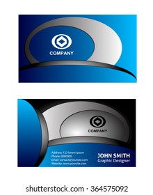 Wave business card background
