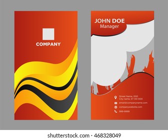 Wave Business Card Template

