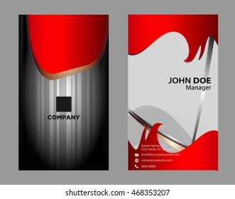 Wave Business Card Template
