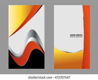 Wave Business Card Template
