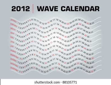 Wave calendar 2012