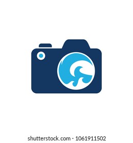 Wave Camera Logo Icon Design