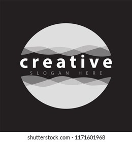 Wave Circle Abstract Logo Template
