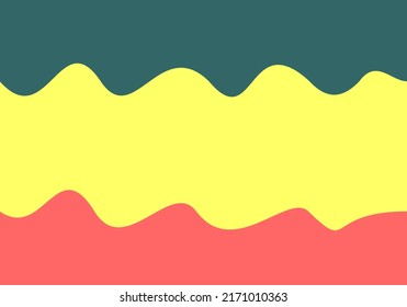 Wave Color Background Vector Art