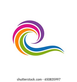 Wave Color Logo Template