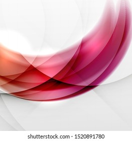 Wave color transparent design background. Futuristic design template