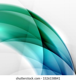 Wave color transparent design background. Futuristic design template
