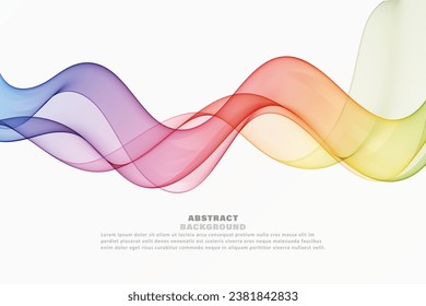 Wave colored spectrum abstract background.
