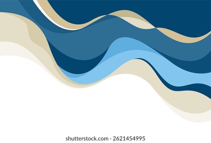 Wave Colorful Abstract Background Design