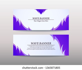 Wave colorful background for web banner, greeting card & Promotion template