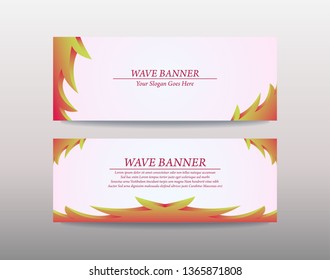 Wave colorful background for web banner, greeting card & Promotion template