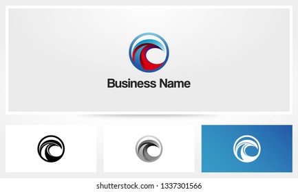 Wave Colorful Logo