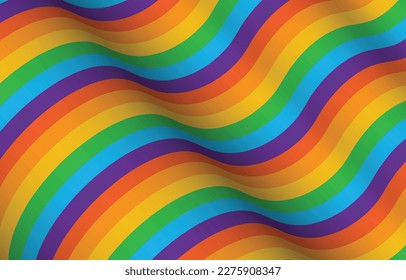 Abstrakter, bunter Regenbogen-Stolz fließender Farbverlauf-Hintergrund. LGBT Flag stolz Monat Flüssigkeit Tapete. Hochmonatige, wavy Sommer bunte Farbverlauf-Wallpaper für die Präsentation Vorlage.