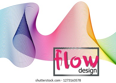 Wave colorful texture. Flow shapes design. Liquid wave background. Abstract 3d fluid shape. Color pattern. Modern fluid colors.