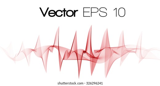 Wave colors abstract vector background