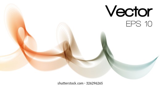Wave colors abstract vector background
