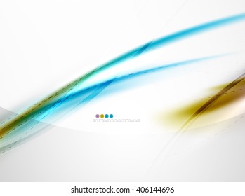 Wave coporate identity pattern, brochure template