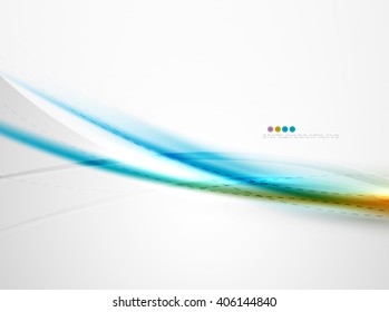 Wave coporate identity pattern, brochure template