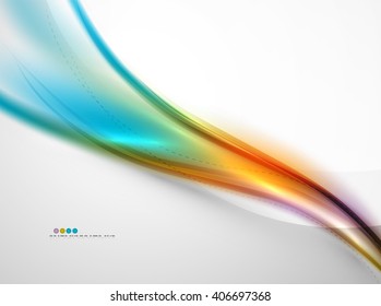Wave coporate identity pattern, brochure template