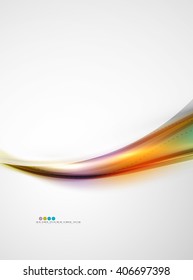 Wave coporate identity pattern, brochure template