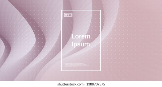 Wave Cosmetic background. Creative layout flow shapes. Minimal Geometric gradient layout wallpaper. Cosmetic Minimal Dynamic wavy elements. Template Cover Poster Fashion Skin Vector illustration EPS10