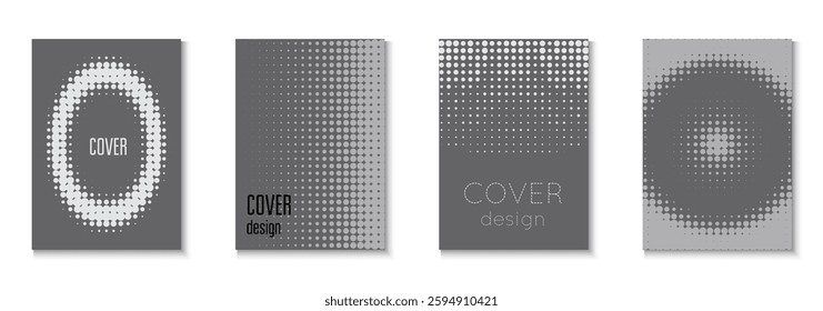 Wave Cover Set. Greyscale 1980 Poster. Summer Art In Minimal Design. Flat Invitation With Geometric Frame. Line Black And White  Flyer. Music Pattern. Grey Wave Cover