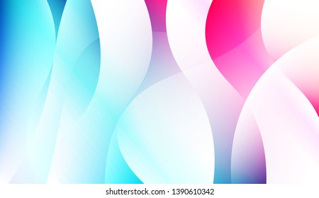 Wave Creative Background. For Business Presentation Wallpaper, Flyer, Cover. Colorful Vector Illustration