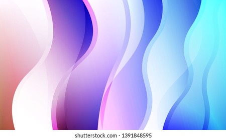 Wave Creative Background. For Business Presentation Wallpaper, Flyer, Cover. Colorful Vector Illustration