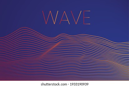 Fondo de presentación abstracto de curva de onda, arte abstracto 3D, fondo web 
