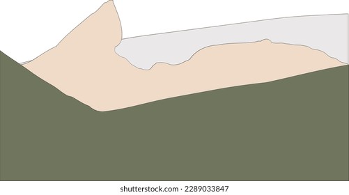 Wave Curve border abstract illustration