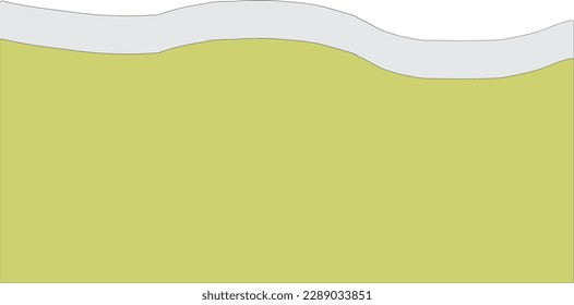 Wave Curve border abstract illustration