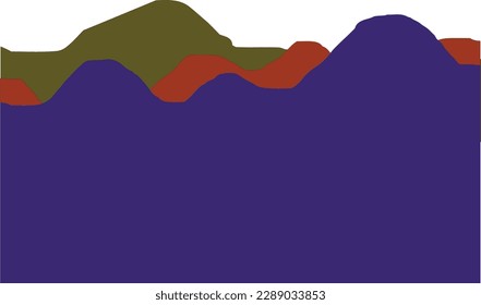 Wave Curve border abstract illustration