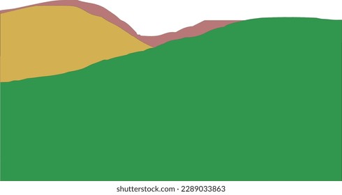 Wave Curve border abstract illustration