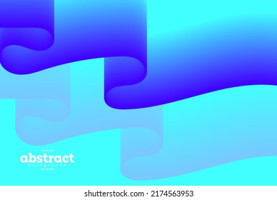 wave curve in gradient blue and ocean blue Fluid theme background for advertisement poster banner website template product package design beverage lebel vector eps.